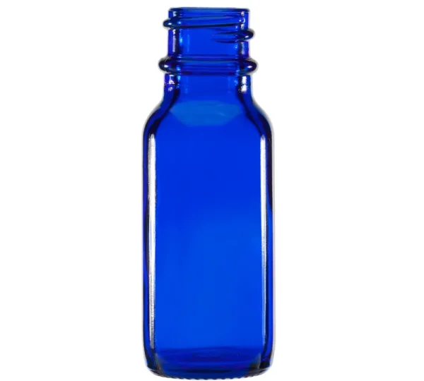 Blue Glass Bottle 0.5oz