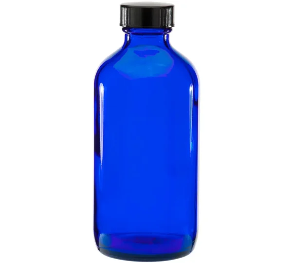 Blue Glass Bottle 8oz