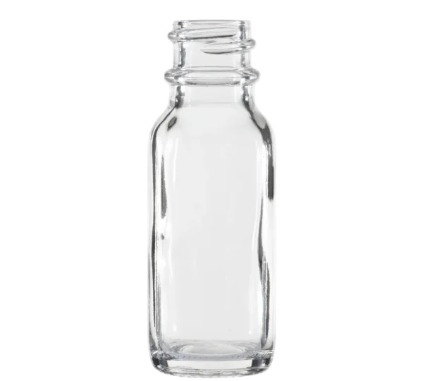 Boston Round Bottles Clear Glass Bottle 0.5oz