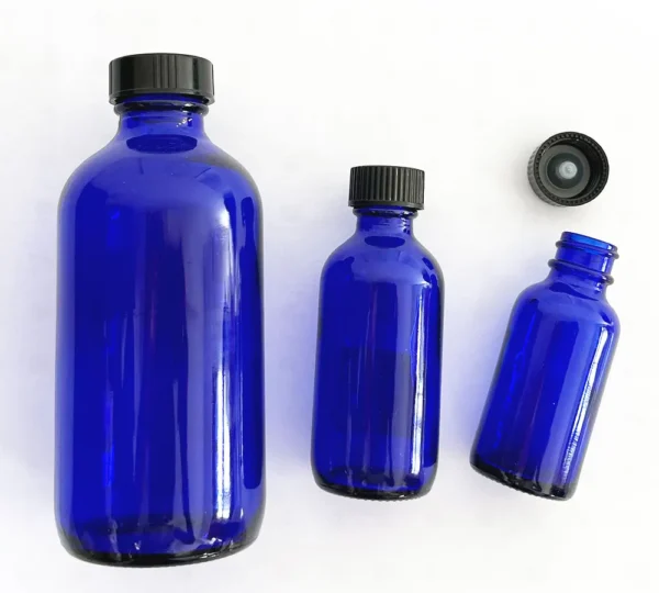 Blue Glass Bottle 1oz