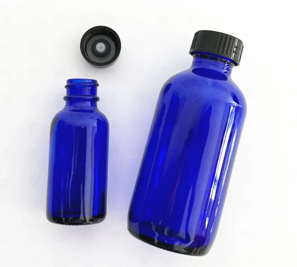 Blue Glass Bottle 1oz