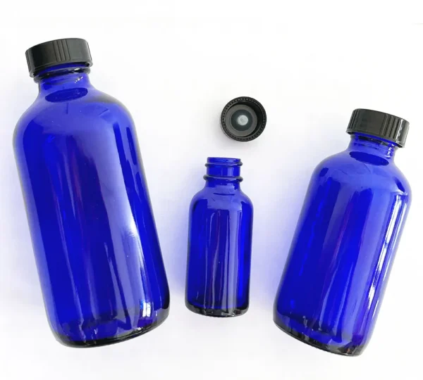 Blue Glass Bottle 1oz