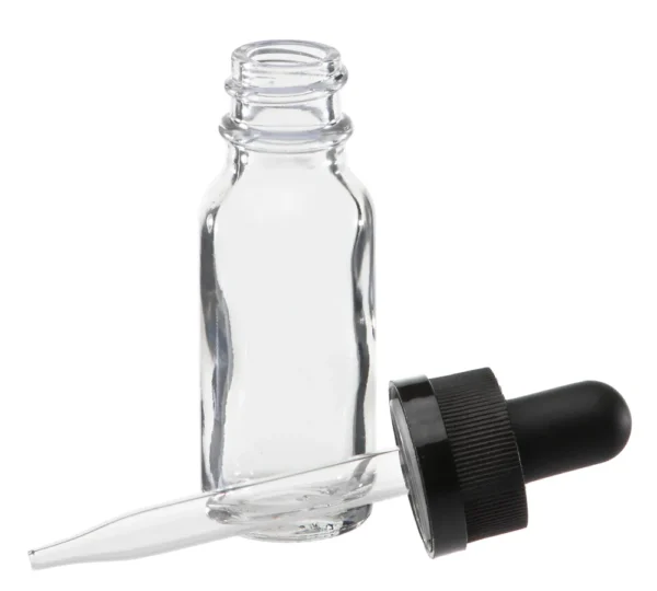 Clear Glass Bottle 0.5oz